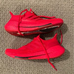 Adidas UltraBoost 21 Vivid Red Running Shoes